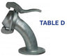 B-Type BEND 45 deg Male x Flange D galvanised / 4" x 108