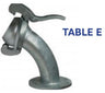 B-Type BEND 45 deg Male x Flange E galvanised / 4" x 108