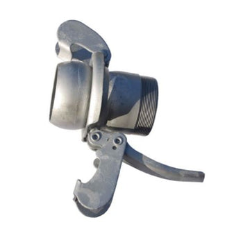 B15 - Galv. Steel Male Coupling Threaded BSPM with Lever Ring | Australia | Irrigation, Dewatering & Mining